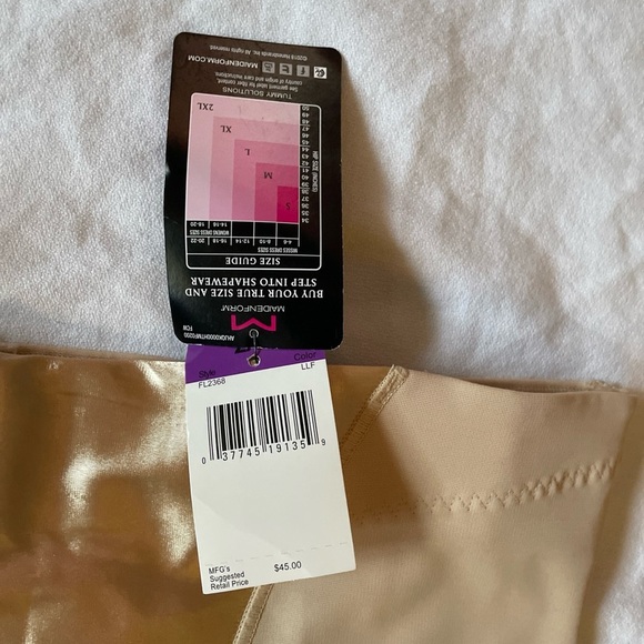 Maidenform Shapewear Waist Shaper 2XL Nude Easy Up TUMMY SOLUTIONS FL2368 Cinch - Picture 5 of 9